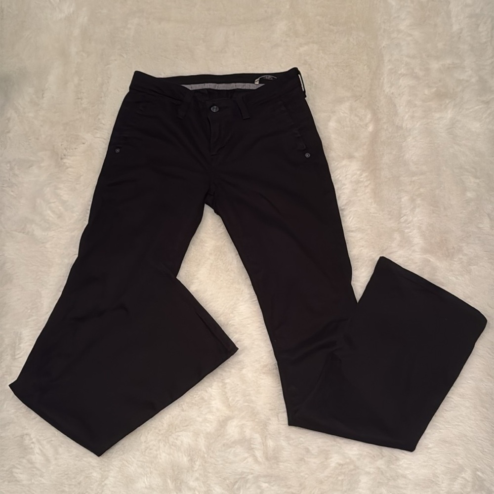 👀 7 For All Mankind Black Trouser Bootcut Jeans Low Rise Y2K  ✨ Size 24